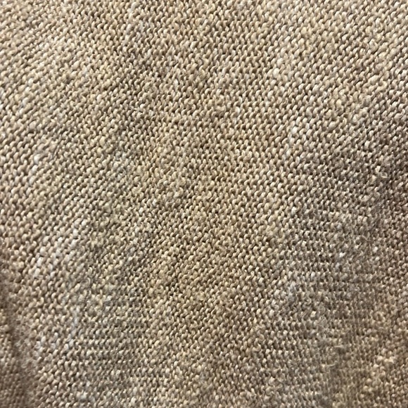 Eileen Fisher Tan/White Boat Neck Organic Linen/Cotton Blend Sweater Sz XL - Picture 6 of 7